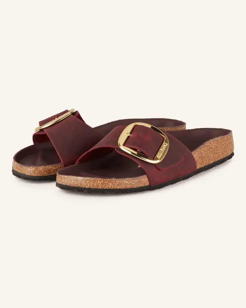 Birkenstock Pantoletten MADRID BIG BUCKLE - DUNKELROT Rot