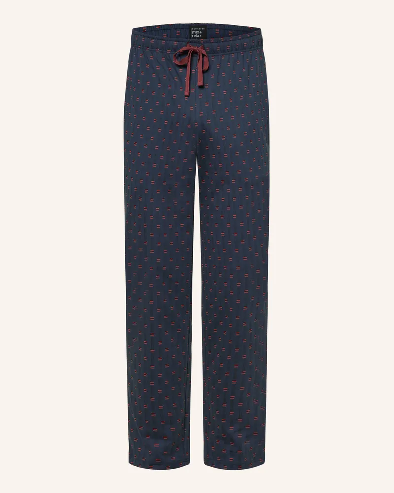 Schiesser Schlafhose MIX+RELAX Blau