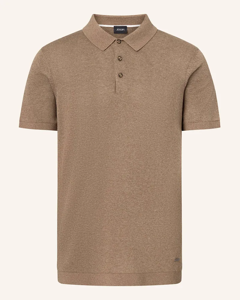 JOOP! Strick-Poloshirt MALIOSOR Braun