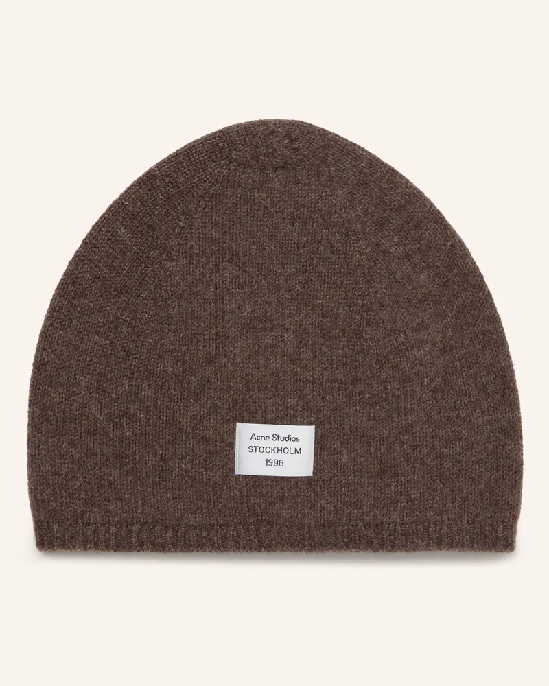 Acne Studios Cashmere-Mütze braun Dunkelbraun