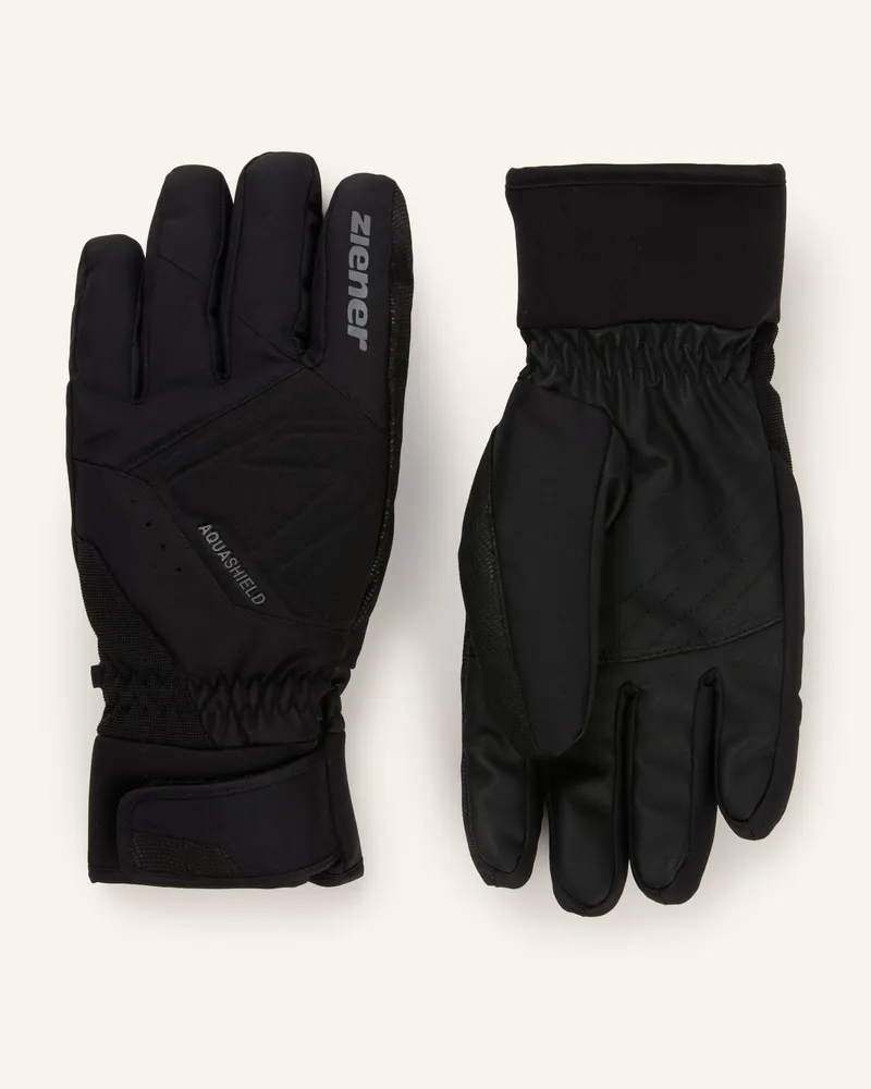 Ziener Skihandschuhe Gatis As® schwarz Schwarz