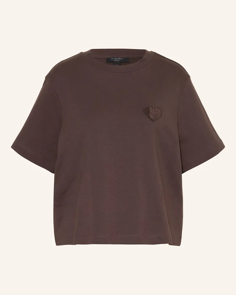 AllSaints T-Shirt LOVER LISA Dunkelbraun