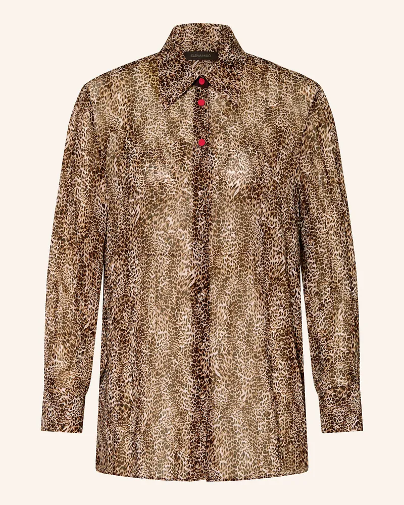 Elena Mirò Hemdbluse Dunkelbraun