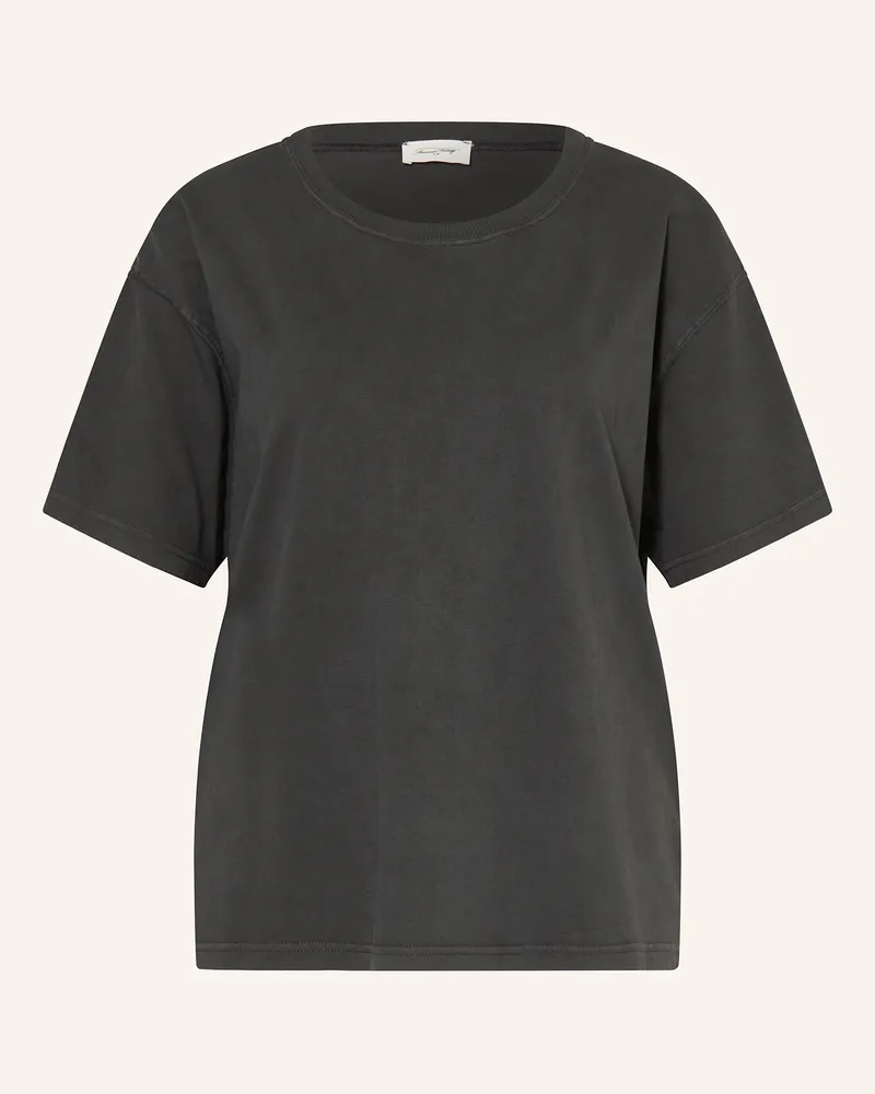American Vintage T-Shirt Fizvalley schwarz Dunkelgrau