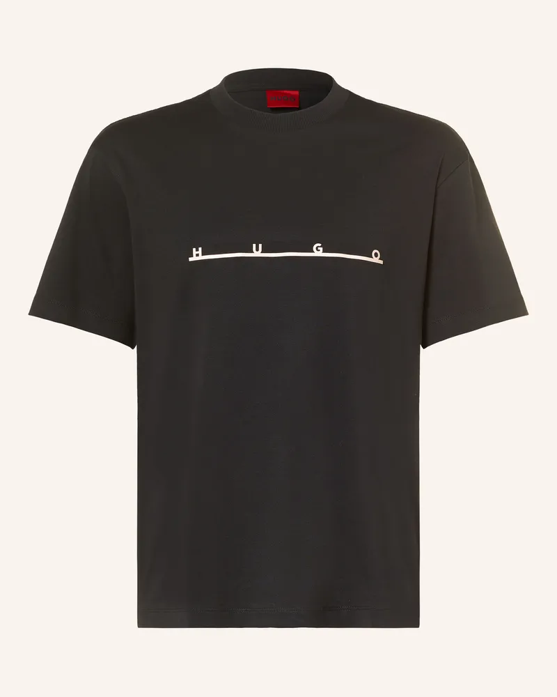 HUGO BOSS T-Shirt Datrik schwarz Schwarz
