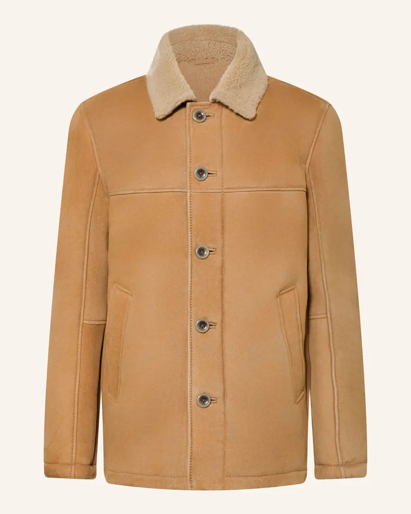 Dressler Lederjacke Walter beige Camel