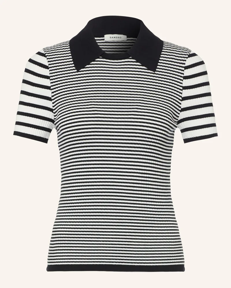 Sandro Strickshirt schwarz Schwarz
