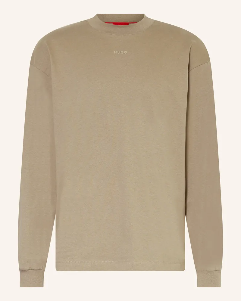 HUGO BOSS Longsleeve DAPOSO Hellbraun