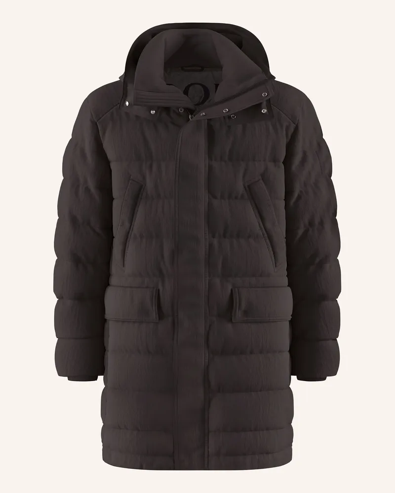 JOOP! Steppmantel LARRY mit abnehmbarer Kapuze Schwarz