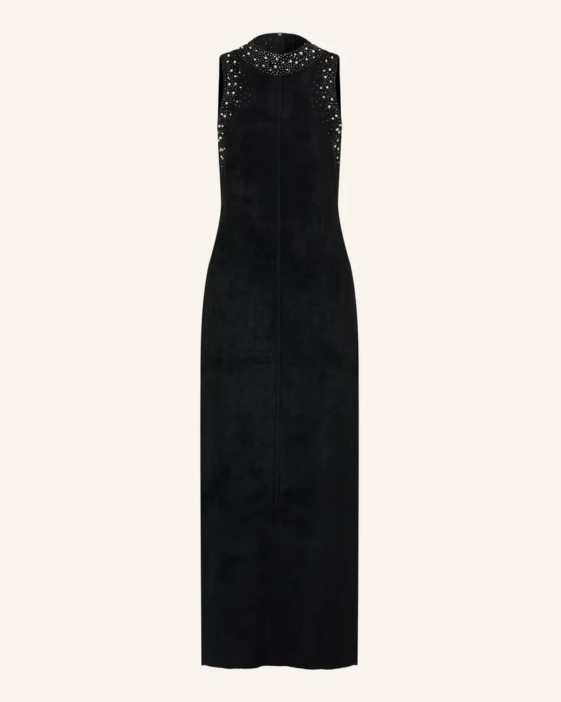 Sandro Strickkleid Mit Schmucksteinen schwarz Schwarz