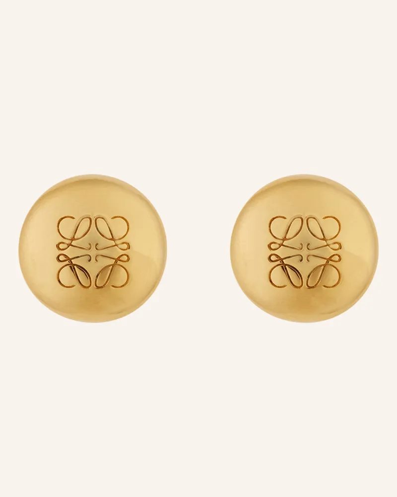 Loewe Ohrstecker Anagram Pebble gold Gold