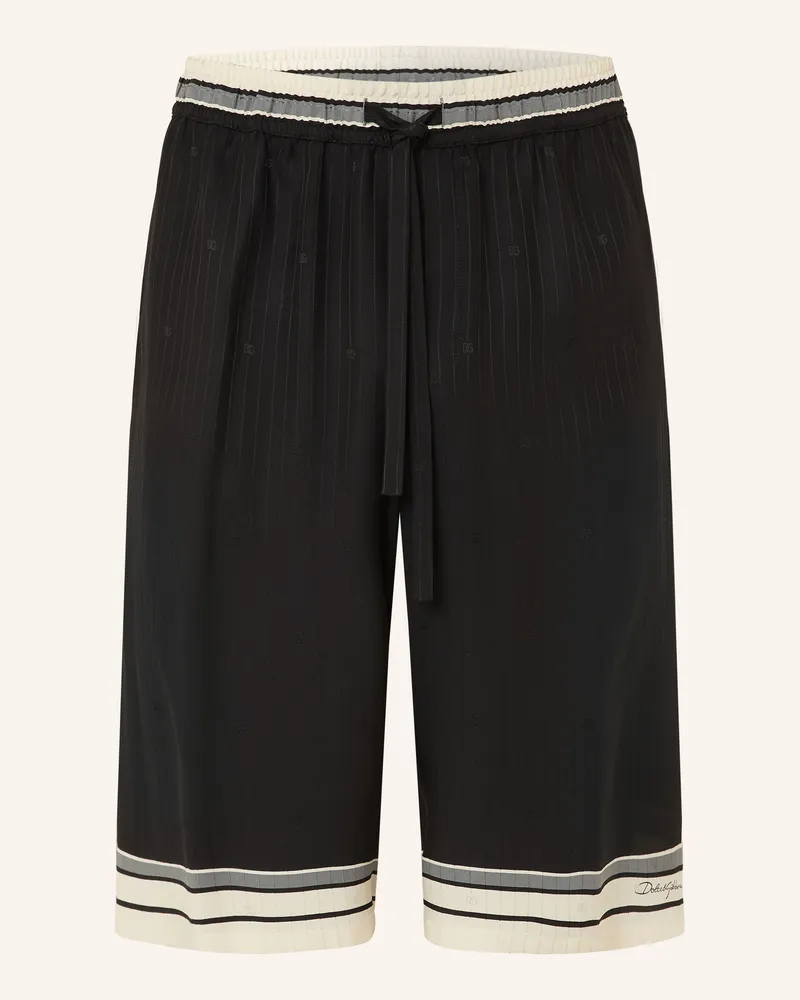 Dolce & Gabbana Seidenshorts Vanity schwarz Schwarz