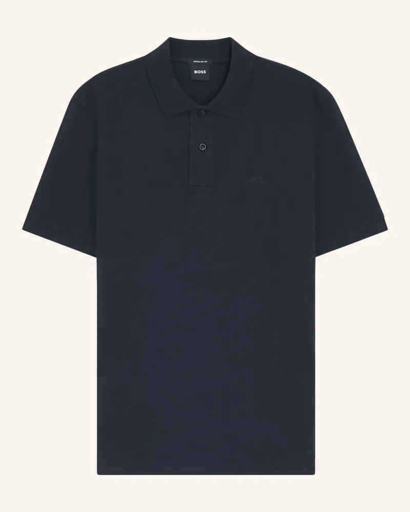 HUGO BOSS Piqué-Poloshirt Pallas Regular Fit schwarz Schwarz