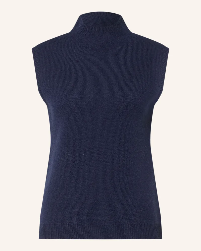 lilienfels Pullunder Mit Cashmere blau Dunkelblau