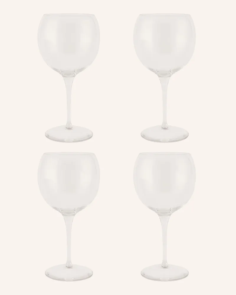 Alessi 4er-Set Weingläser Mami Xl transparent Weiss