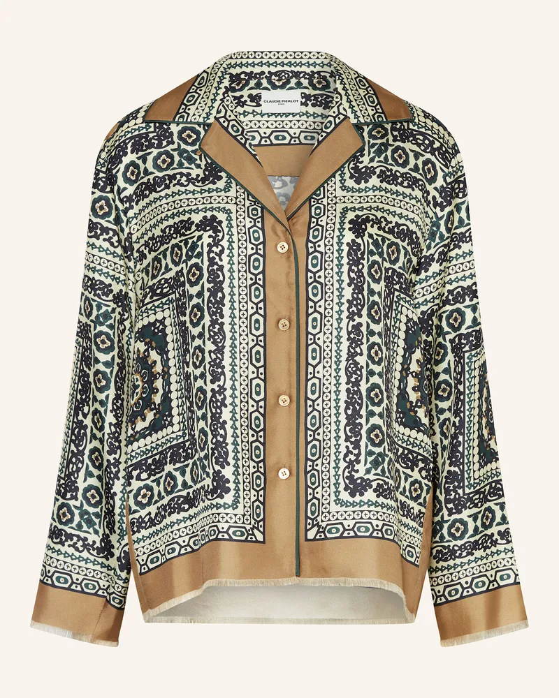 Claudie Pierlot Seidenbluse Beige