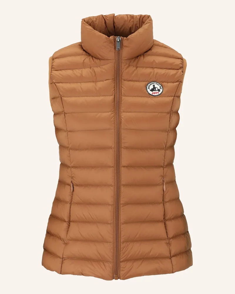 JOTT Lightweight-Daunenweste SEDA Braun