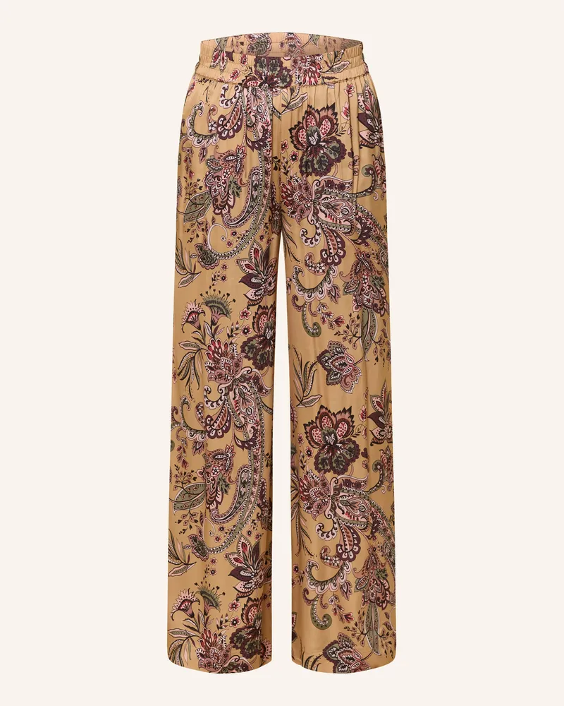 Grace Satinhose Ellie braun Camel