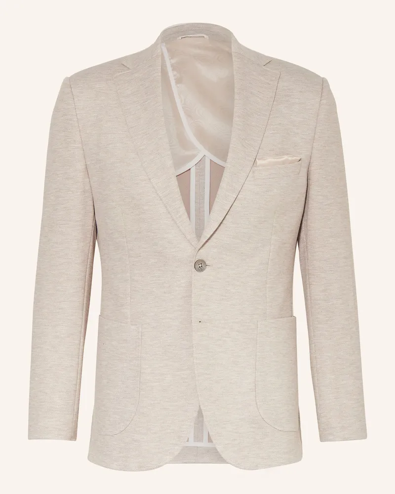 paul Anzugsakko Slim Fit aus Jersey Beige