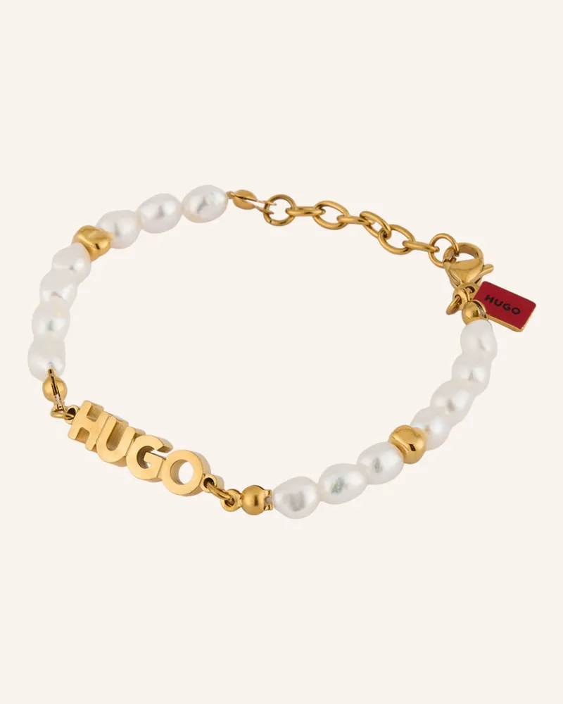 HUGO BOSS Armband Shellbeads gold Gold