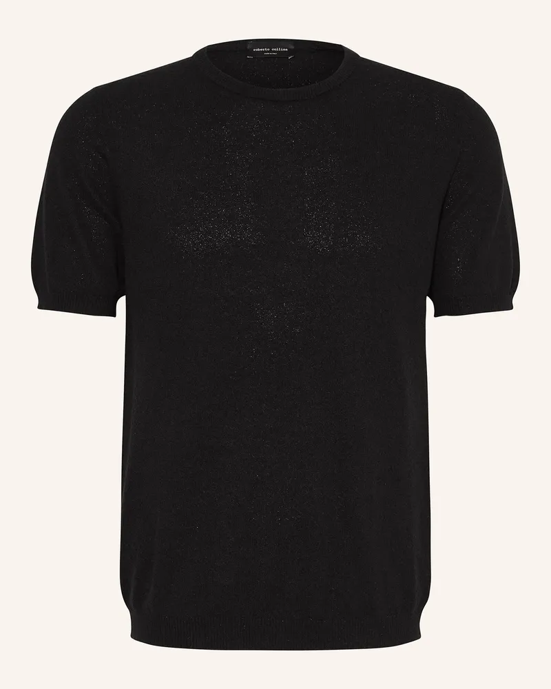 Roberto Collina Strickshirt Schwarz
