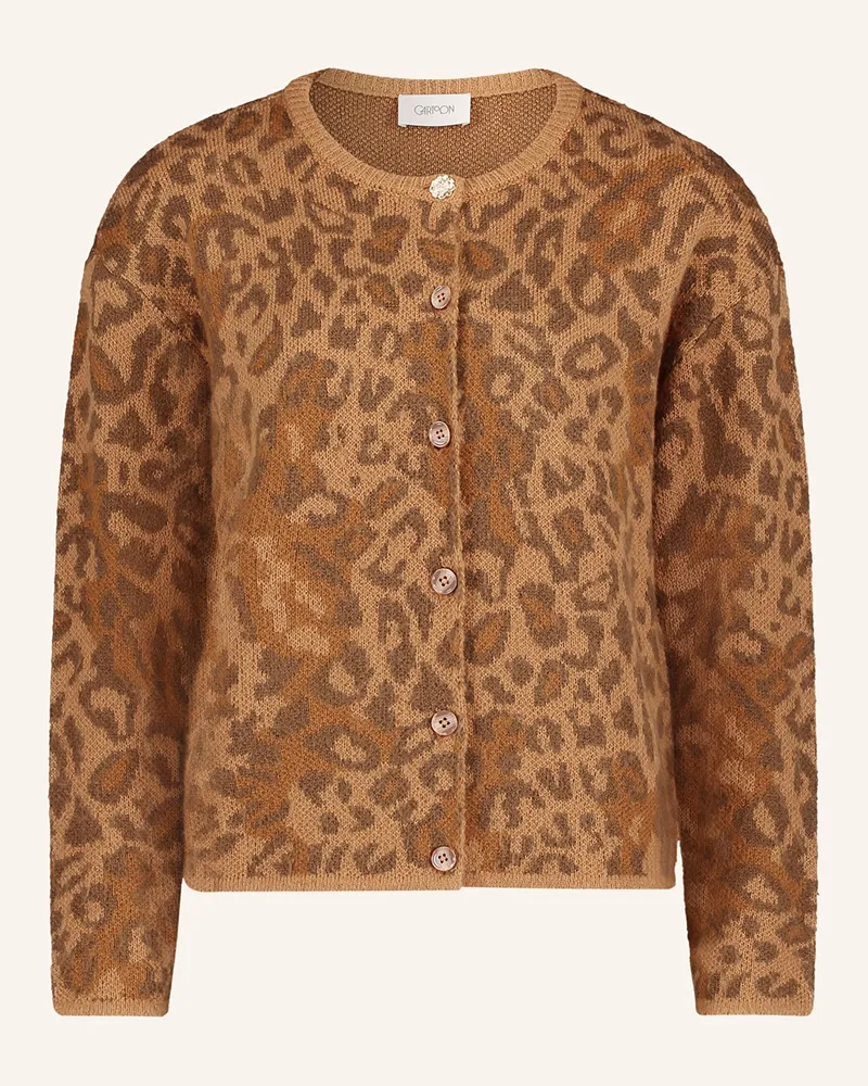 Cartoon Strickjacke beige Camel