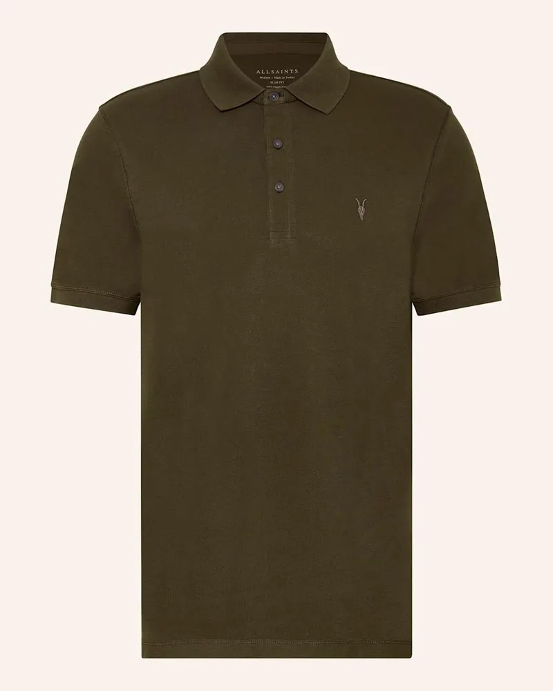 AllSaints Piqué-Poloshirt REFORM Slim Fit Gruen