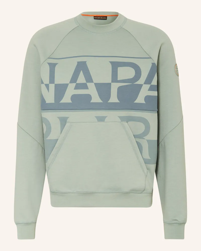 Napapijri Sweatshirt B-ANGHIARI Hellgrün