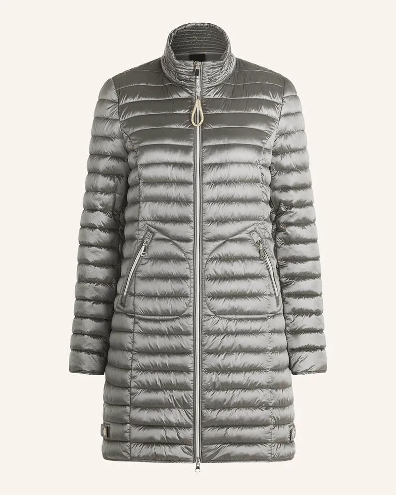 Cartoon Steppmantel grau Hellgrau