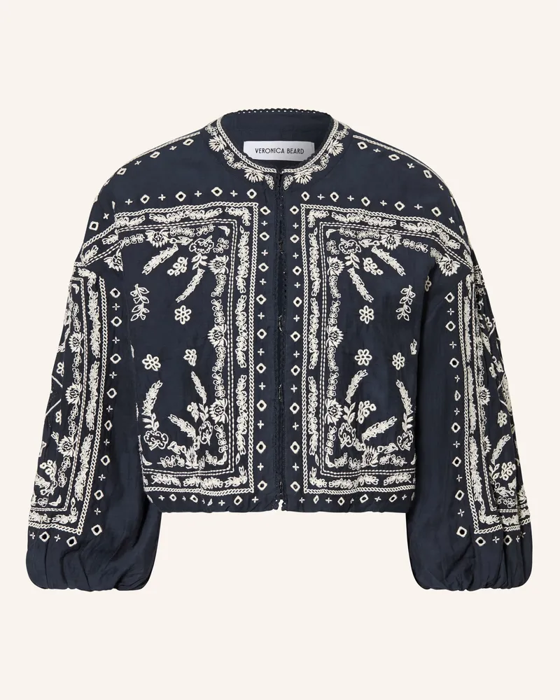 Veronica Beard Jacke Drake Mit 3/4-Arm blau Dunkelblau