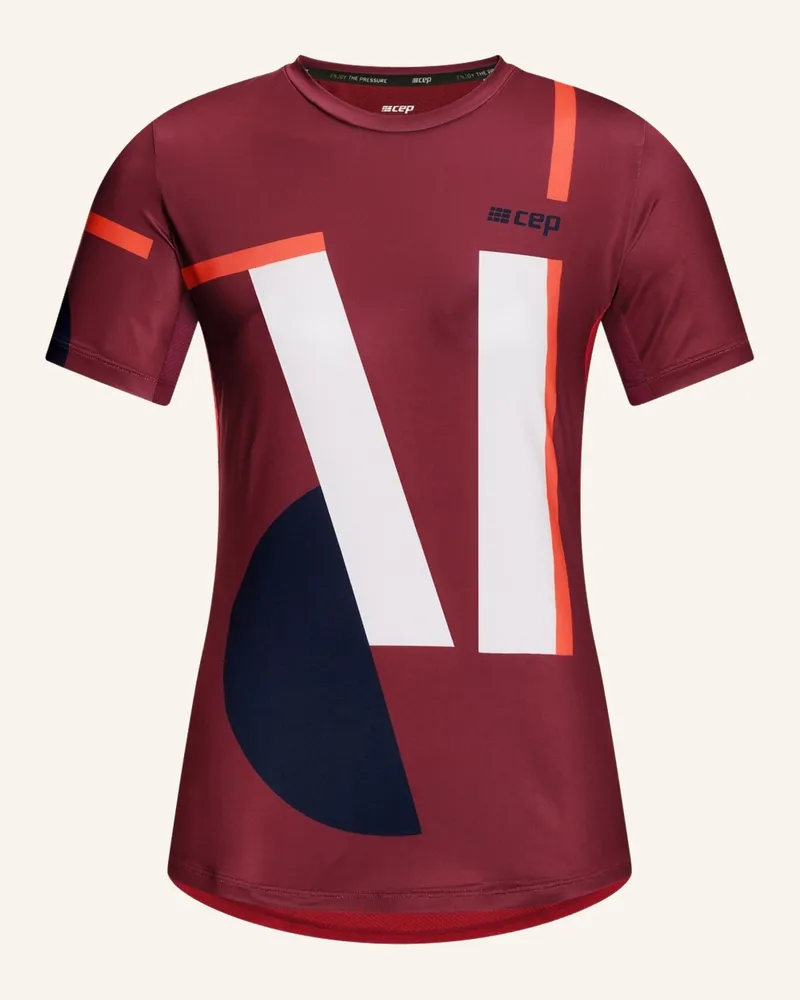 CEP Laufshirt THE RUN SHORT SLEEVE Dunkelrot