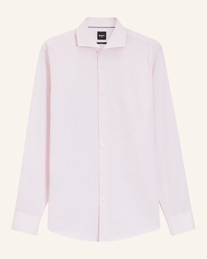 HUGO BOSS Business Hemd H-HANK-SP-B1-C1-261 Slim Fit Hellrosa