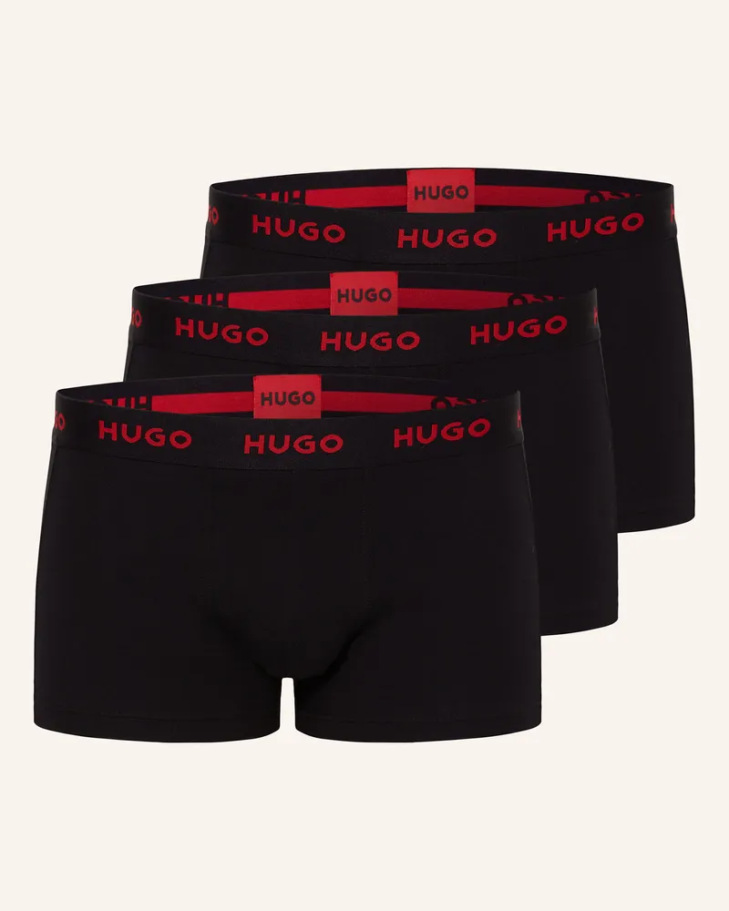 HUGO BOSS 3er-Pack Boxershorts schwarz Schwarz
