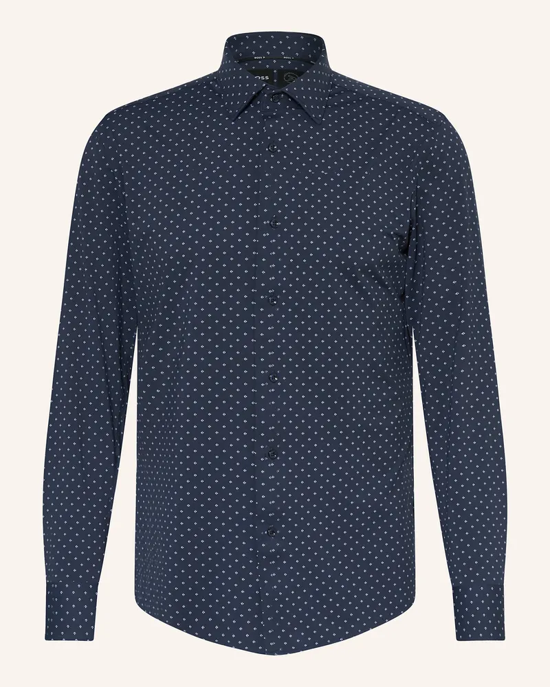 HUGO BOSS Hemd HANK Slim Fit Dunkelblau