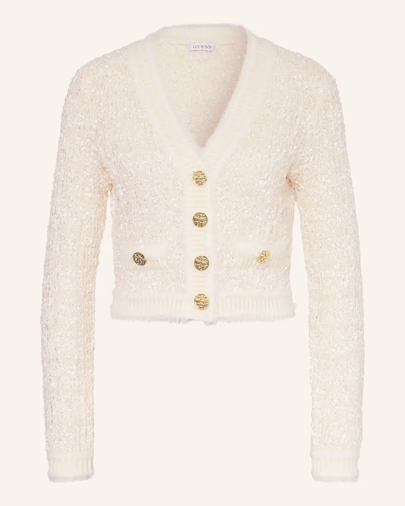 Guess Strickjacke Aomori weiss Ecru
