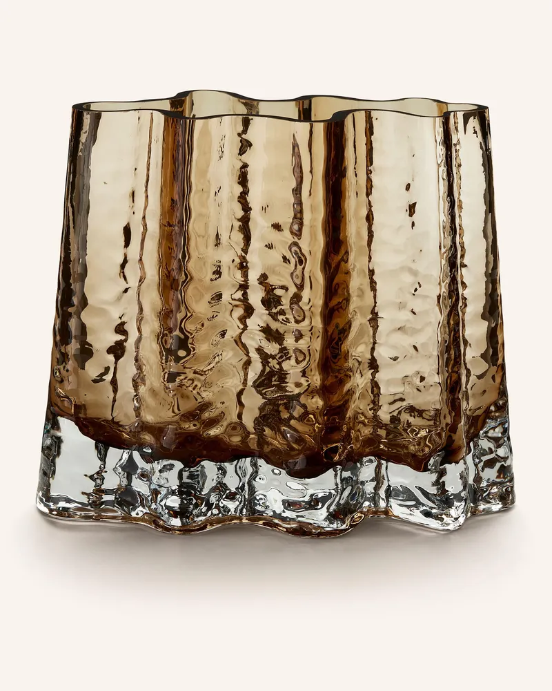 COOEE Design Vase GRY WIDE Cognac
