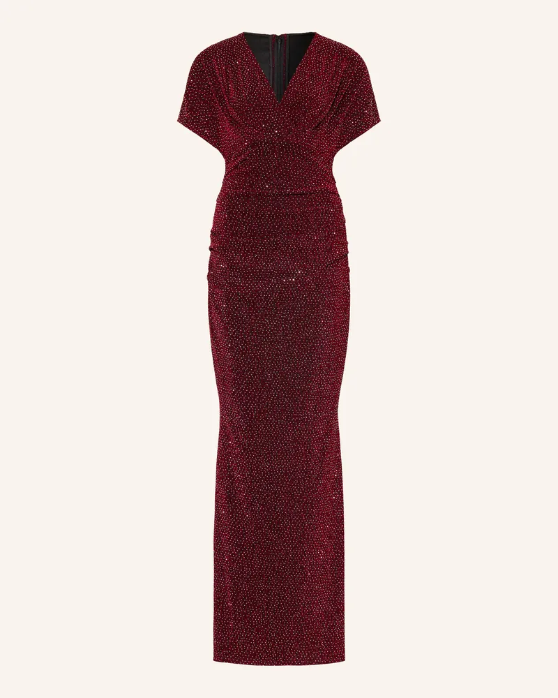Talbot Runhof Abendkleid Aus Jersey Mit Schmucksteinen pink 344