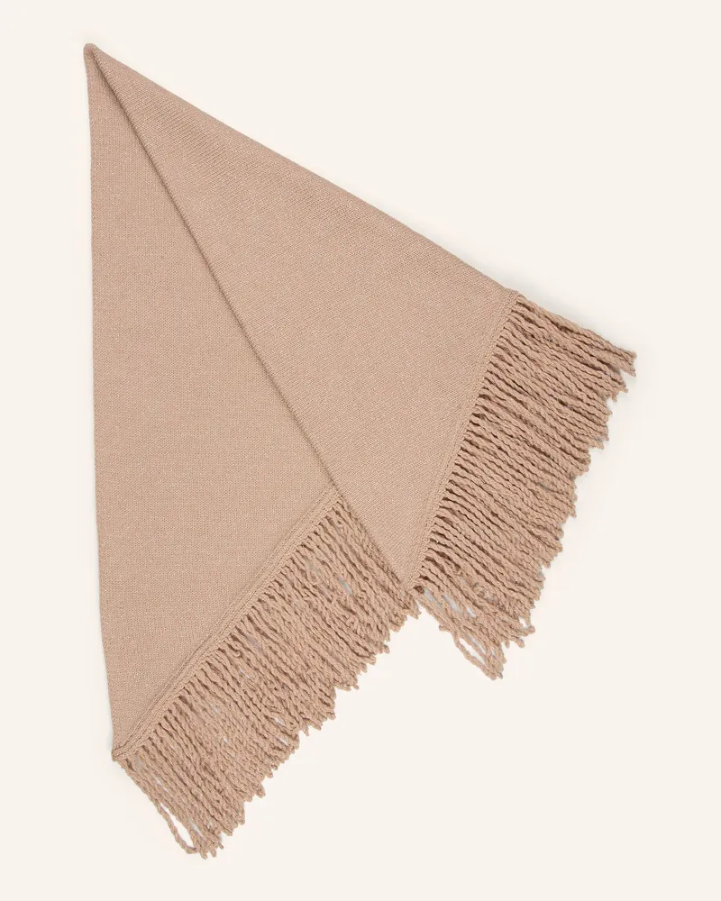 monari Dreieckstuch Mit Glitzergarn beige Beige