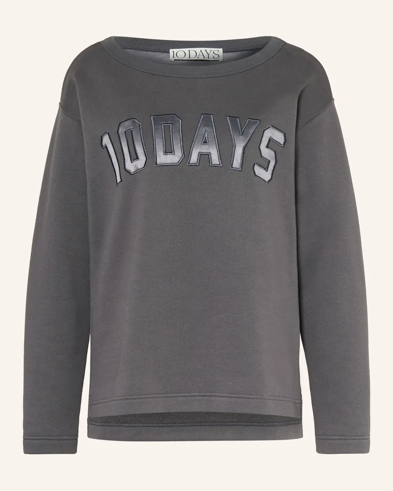 10Days Sweatshirt grau Dunkelgrau