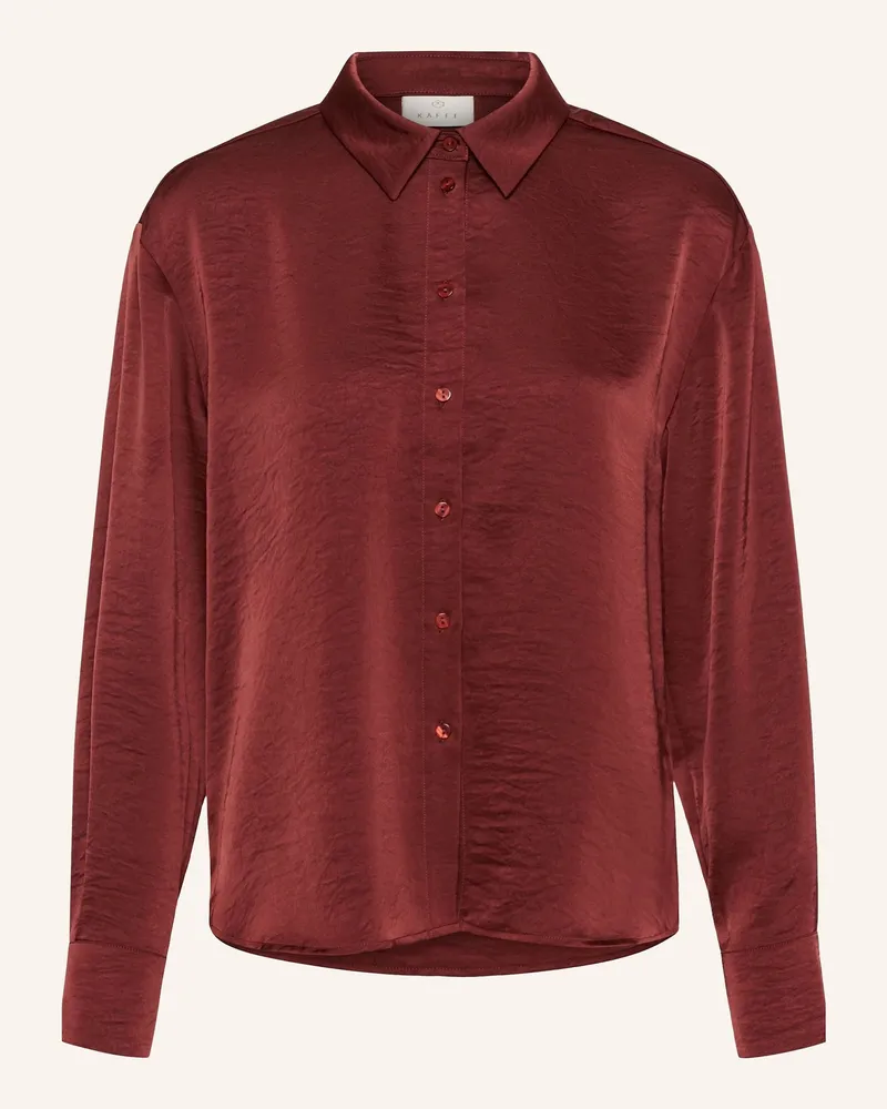 Kaffe Hemdbluse Karory rot Dunkelrot