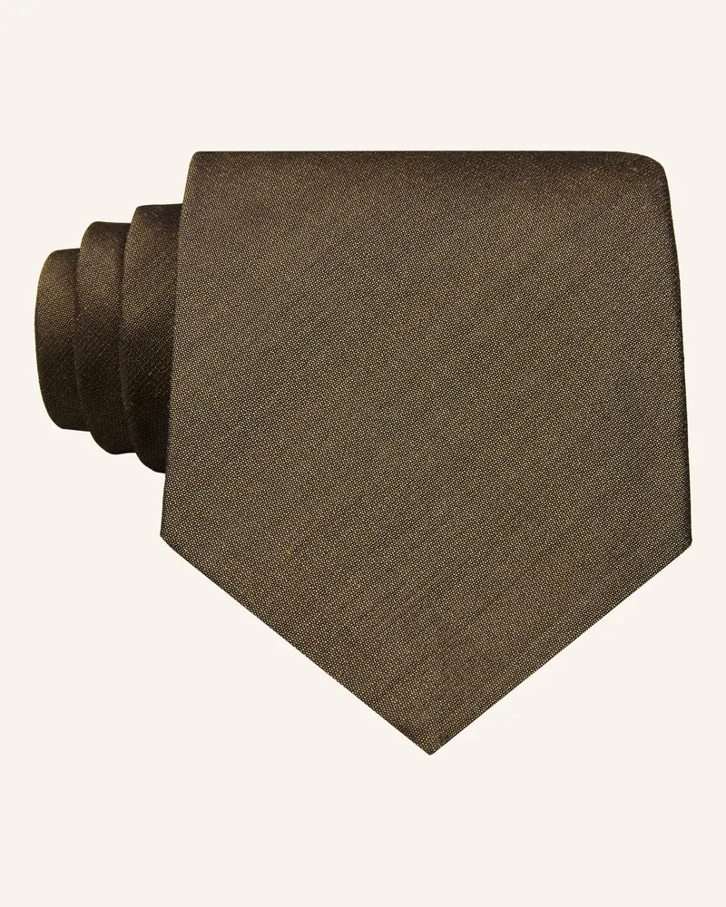 Tiger of Sweden Krawatte Septa braun Khaki