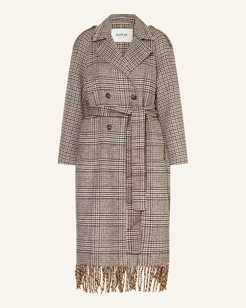 Replay Trenchcoat Schwarz