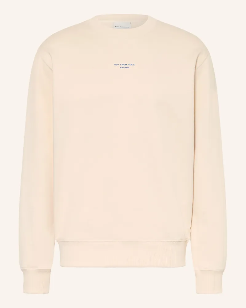 Drôle de Monsieur Sweatshirt LE SWEATSHIRT SLOGAN CLASSIQUE Beige