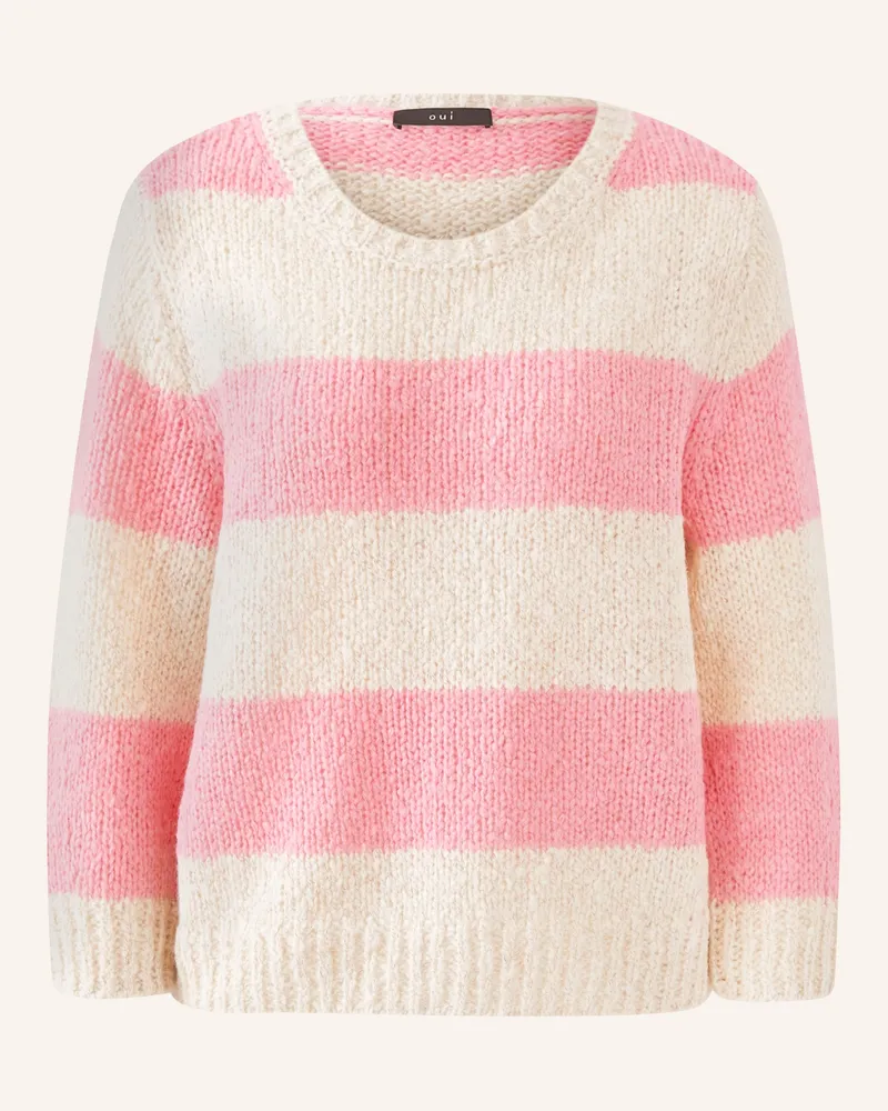 Oui  Pullover Mit 3/4-Arm rosa Rosa