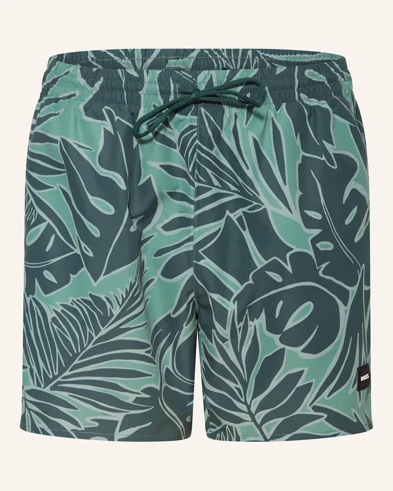 HUGO BOSS Badeshorts Piranha gruen Grün