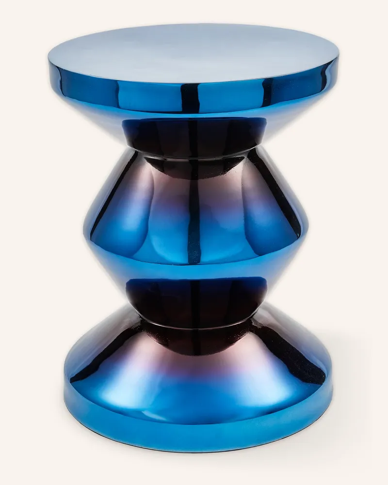 POLSPOTTEN Beistelltisch Zig Zag blau Blau