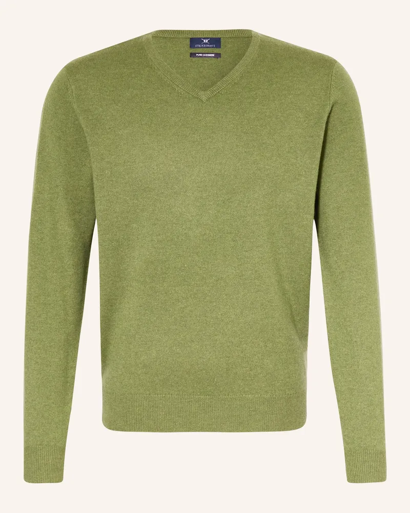 Strokesman's Cashmere-Pullover Grün