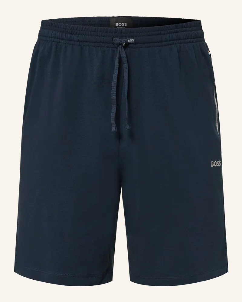 HUGO BOSS Schlafshorts Mix & Match blau Dunkelblau