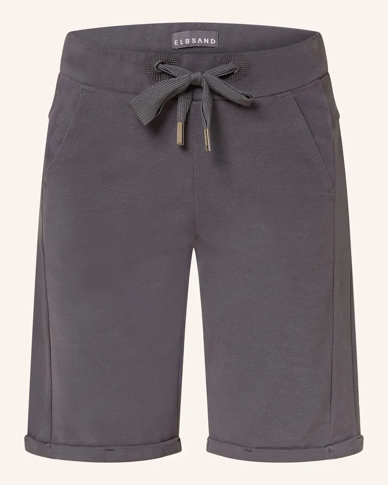 ELBSAND Sweatshorts Brinjana grau Dunkelgrau