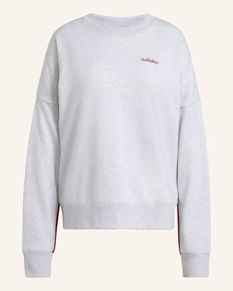 adidas Seasonal Essentials Colorpop Sweatshirt Mit Aufgestickter Grafik grau Grau